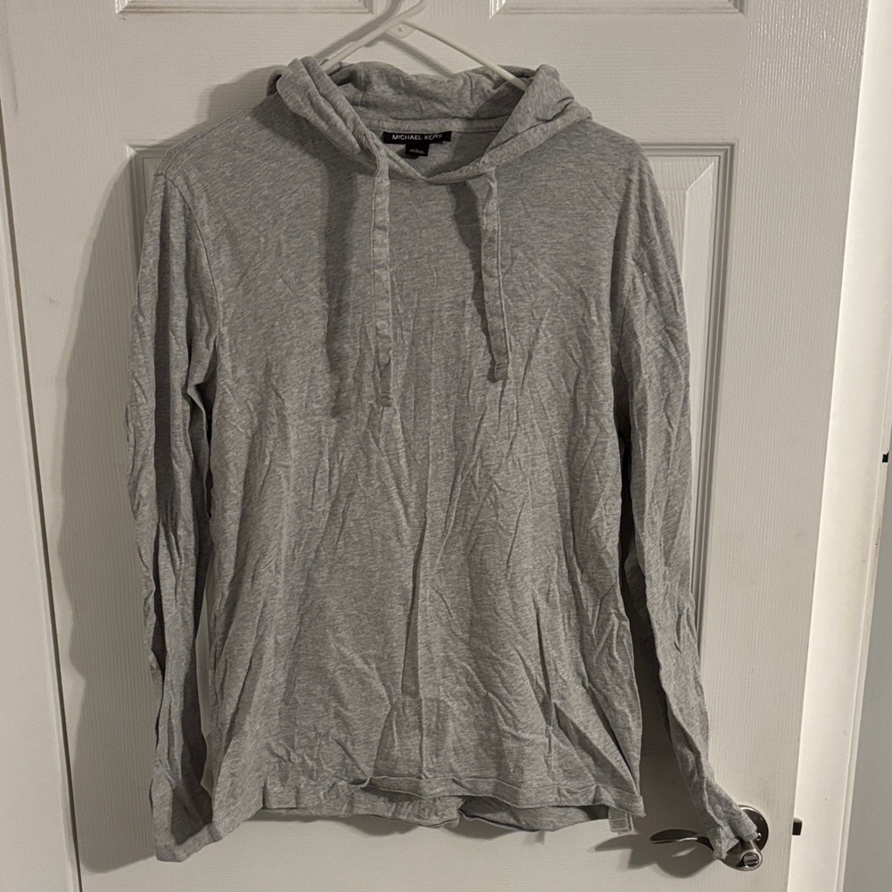 Michael Kors Heather Gray Hoodie Sweater